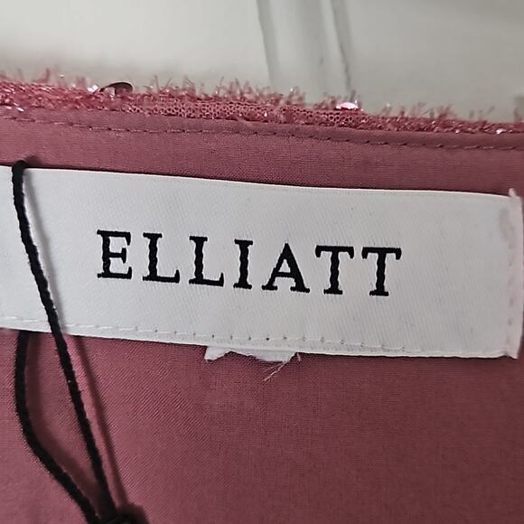 Elliatt Aubree Puff Sleeve Sequin Metallic Midi Dress Size XS - Picture 13 of 14